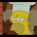 Homer Simpson Makes Ceral goes on fire