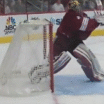 Mike Smith Goalie Smash Stick NHL Phoenix Coyotes vs Chicago Blackhawks