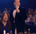 Dave Grohl Stare and Wave BRIT Awards 2013