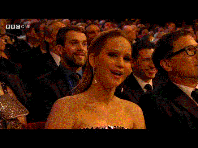 Jennifer-Lawrence-Blows-Kiss-BAFTAs.gif