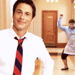 Andy Dwyer Dancing Background