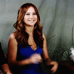 Excited Jennifer Lawrence