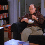George Costanza Eating Popcorn