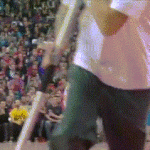 Landry Fields Hits Guy in Head With Shot