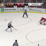 Patrick Kane Shootout Goal Win vs Red Wings March 3 2013