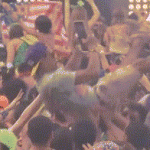 crowd surfing with ipad