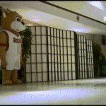 Bucks Mascot Tries to Scare Kobe Bryant