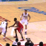 Chauncey Billups Through Legs Pass to Blake Griffin Dunk