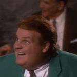 Chris Farley Smile to Shock Reaction