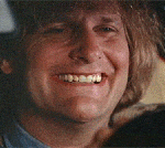 Harry Dunne Driving Smiling Upset Stomach Dumb and Dumber 1994