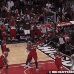 Nazr Mohammed Dunking on Garrett Temple