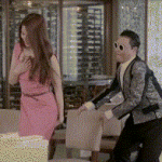 PSY Pulls Out Chair Gentleman