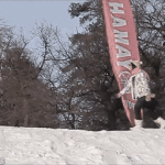 Ski Flip Almost Hits Person