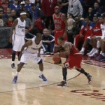 Derrick Rose Crossover Pass on Chris Paul Joakim Noah Dunk