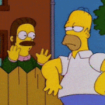 Homer Listening to Flanders