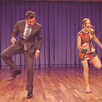 Jimmy Fallon and Emma Watson Dancing