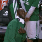 Kevin Garnett Dancing on Sidelines