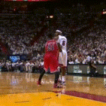 LeBron James Behind the Back Pass to Ray Allen Lay Up