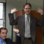 Michael Scott and Dwight Schrute Raise the Roof