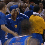 Warriors Bench Shocked After Curry Shot