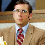 Brick Tamland Laughing Eating Banana