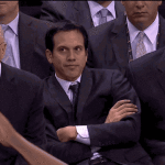 Erik Spoelstra Watches Three Pointer Go In