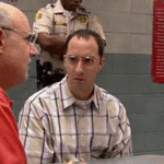 Excited Buster Bluth Listening to George Bluth in Prison