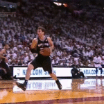 LeBron James Blocks Tiago Splitter Game 2 2013 NBA Finals