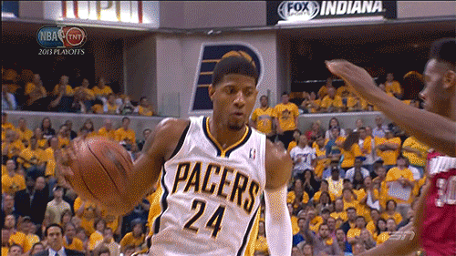 Paul George throws down spectacular dunk over Chris Bosh