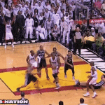 Ray Allen Hits Three to Force OT Game 6 NBA Finals