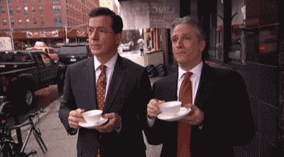 Jon-Stewart-Stephen-Colbert-Bravo-Wow.gif