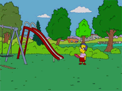 Milhouse-Playing-Frisbee-With-Himself-Th