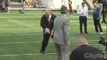 Mayor rob ford falls playing football #2