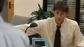 Jim Halpert Pops Dwight Schrute's Fitness Orb | Gifrific