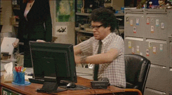 Image result for destroy computer gif it crowd