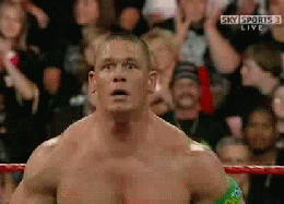 John Cena Shock to Smile | Gifrific