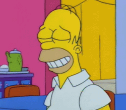 Homer Simpson Pretending to Chew | Gifrific